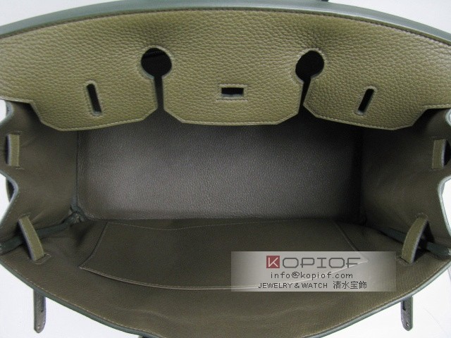 エルメス バーキン35 トリヨンクレマンス オリーブグーン(シルバー金具) her457